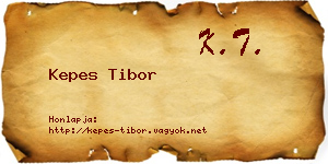 Kepes Tibor névjegykártya